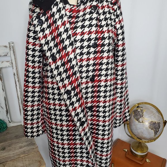 White/Black/Red Wallis Peacoat - Sz 4 (EUC) - Picture 9 of 12